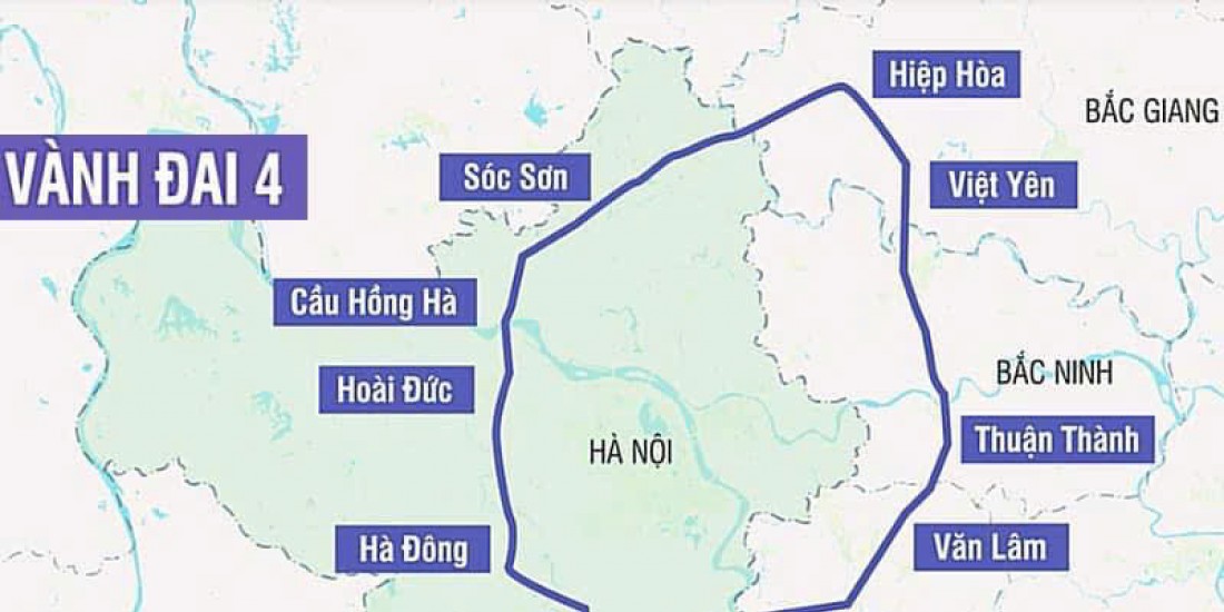 Những kilomet đầu tiên đường Vành đai 4 - Vùng Thủ đô được thảm nhựa