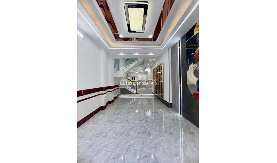 Nhà Mới Xây 3 Tầng – 4x16m – Sổ Hồng Riêng – Gần Chợ Hưng Long – 2.4 Tỷ