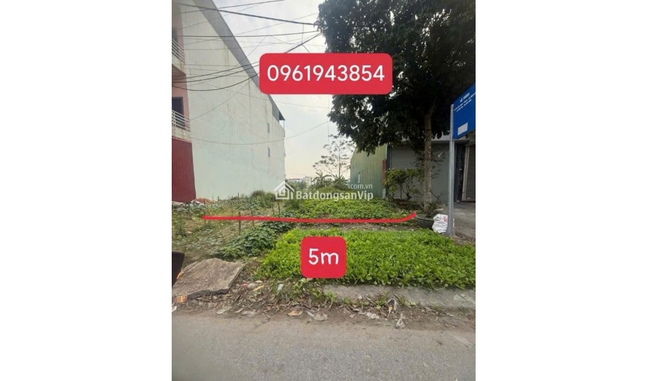 Cần tiền mở rộng kinh doanh, Gia đình cần bán mảnh đất 104 m, MT 5m, giá 1.7 tỷ.