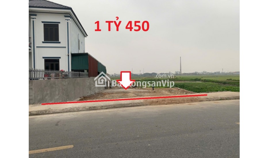 BÁN LÔ GÓC ĐẸP  NGAY SÁ T KCN VSIP, NAM ĐỊNH, CHỈ 1 LÔ DUY NHẤT NHỈNH 1 TỶ