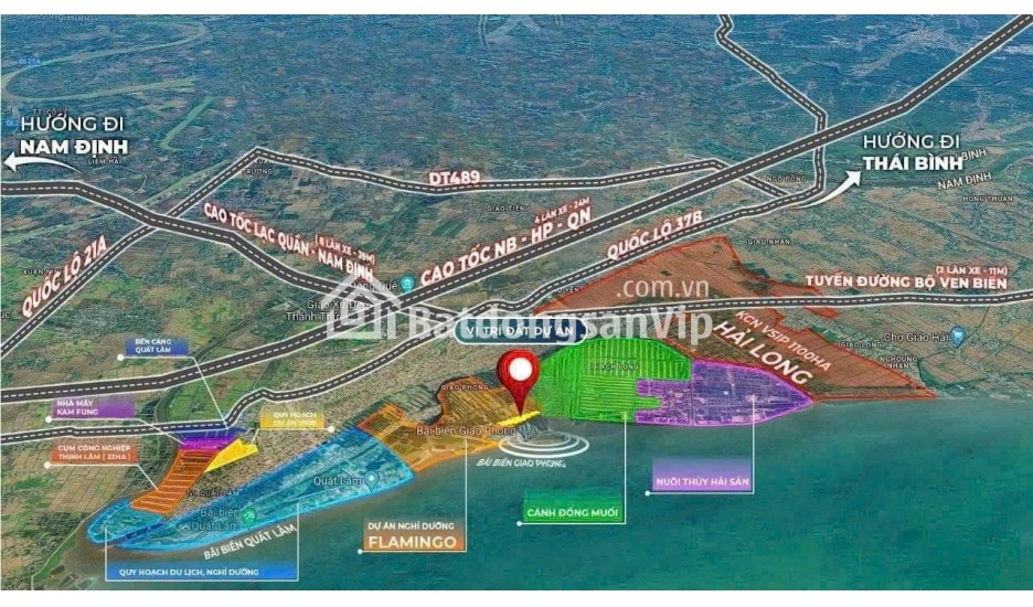 Cơ hội cuối sở hữu Đất trung tâm thị trấn Quất Lâm, Nam Định chỉ hơn 1 tỷ