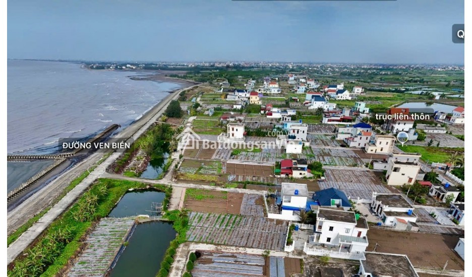 Cơ hội cuối sở hữu Đất trung tâm thị trấn Quất Lâm, Nam Định chỉ hơn 1 tỷ